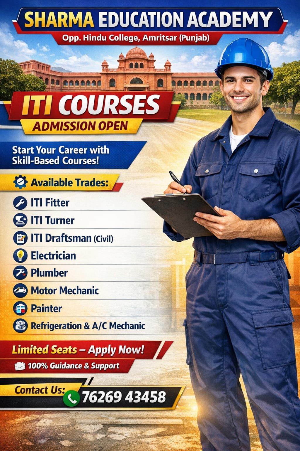 Admissions open banner, NIOS and open board options